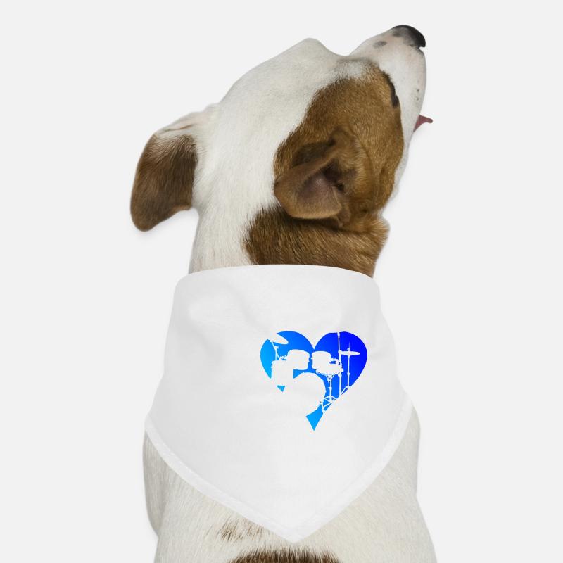 Percussionist Drum Kit Drummer Dog Bandana