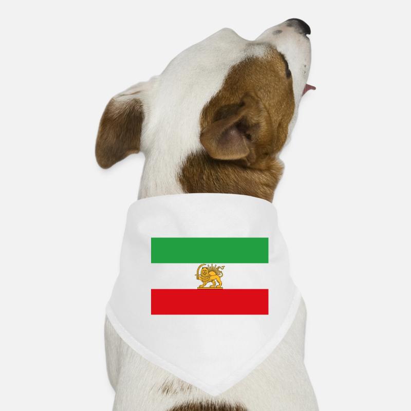 Drapeau Lion et Soleil d’Iran Historique Bandana pour chien