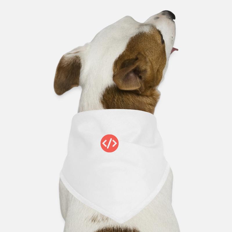 Code Coder Informatiker Informatik Programmierer - Hunde-Bandana - Weiß