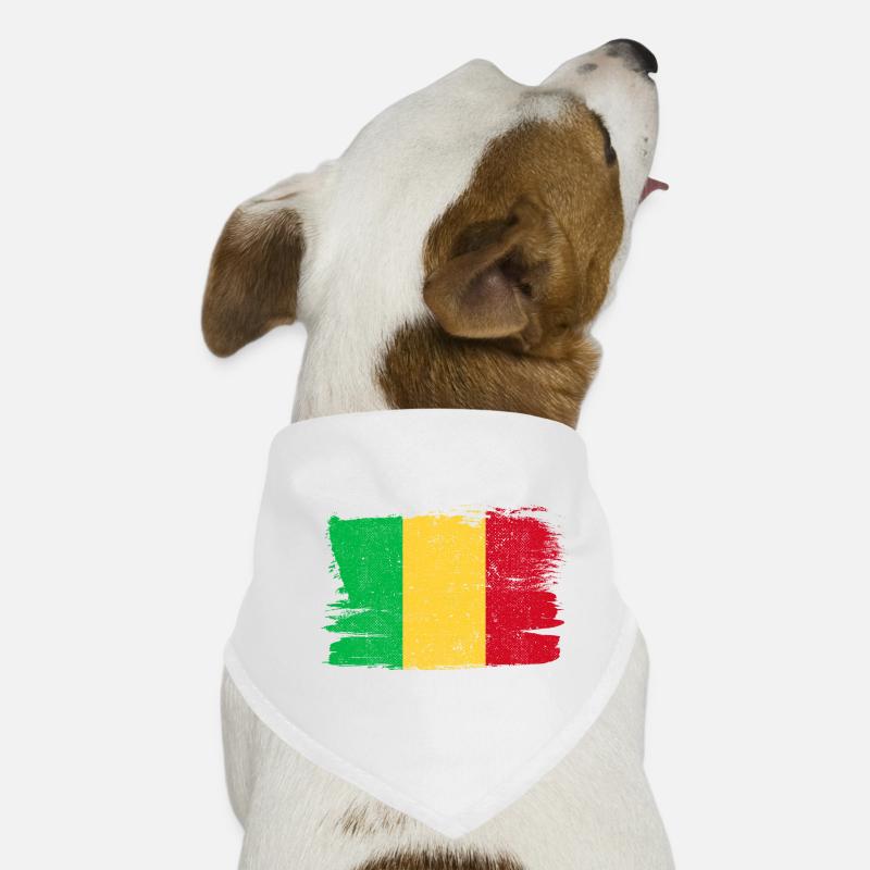 Mali Flag Flag Peace Vintage Dog Bandana