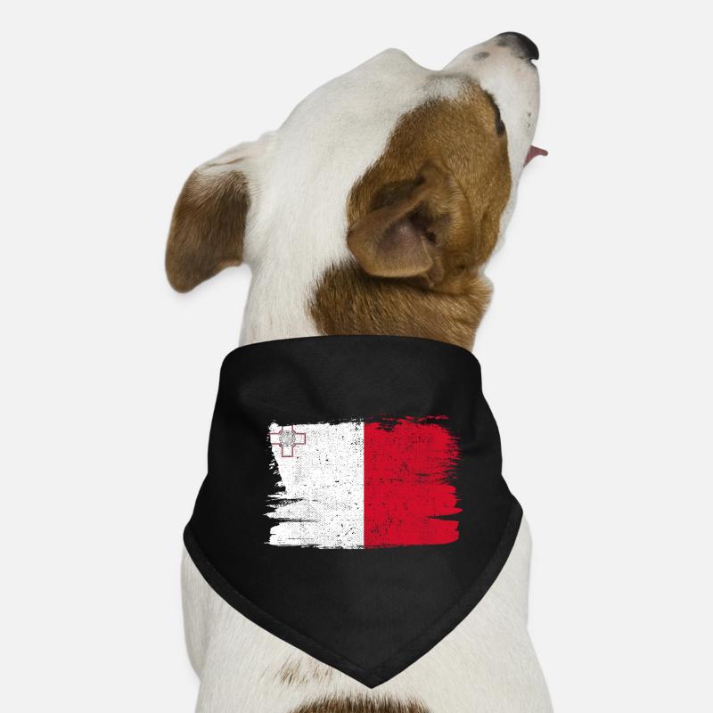 Malta Flag Flag Peace Vintage Dog Bandana
