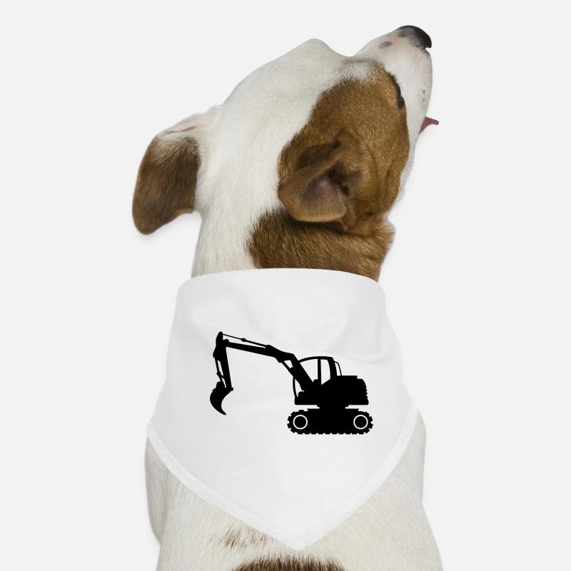 pelleteuse - Bandana pour chien - blanc