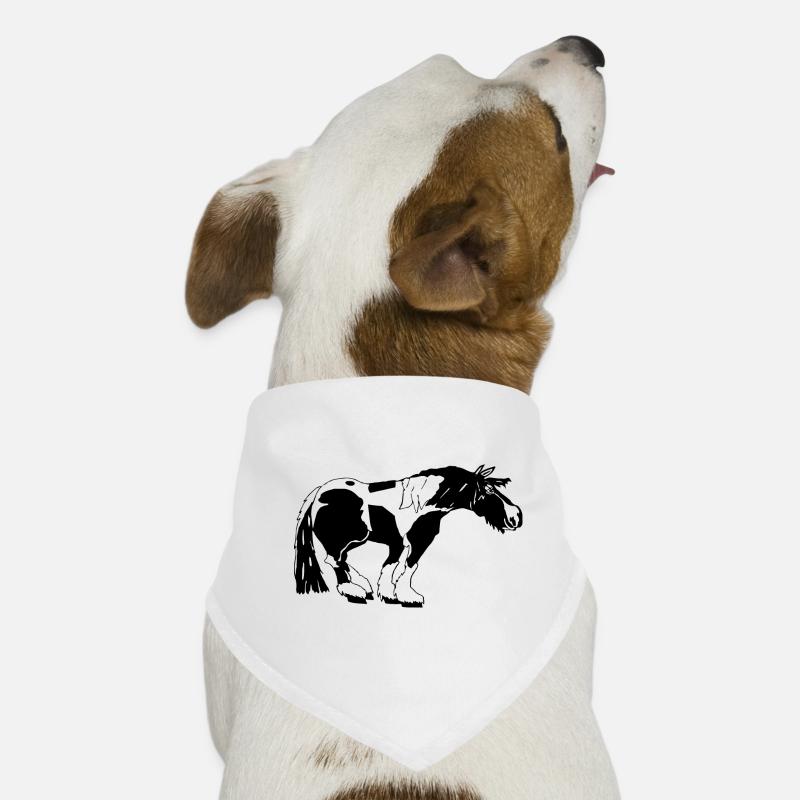 witziger Tinker , Tinker Schecke, Tinker reiten Hunde-Bandana