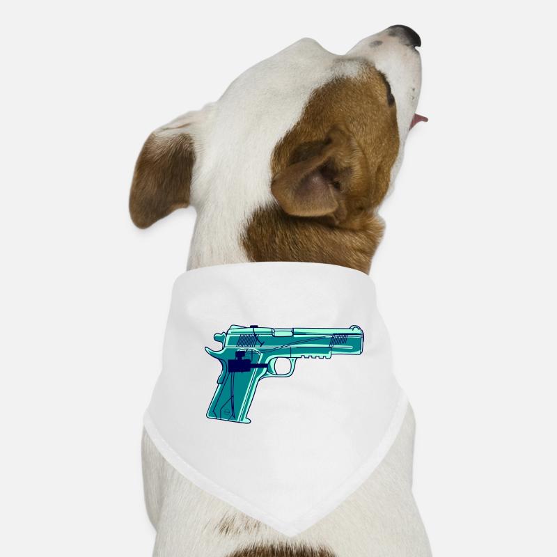 Pistolet à eau vectoriel (changement de couleur possible) Bandana pour chien