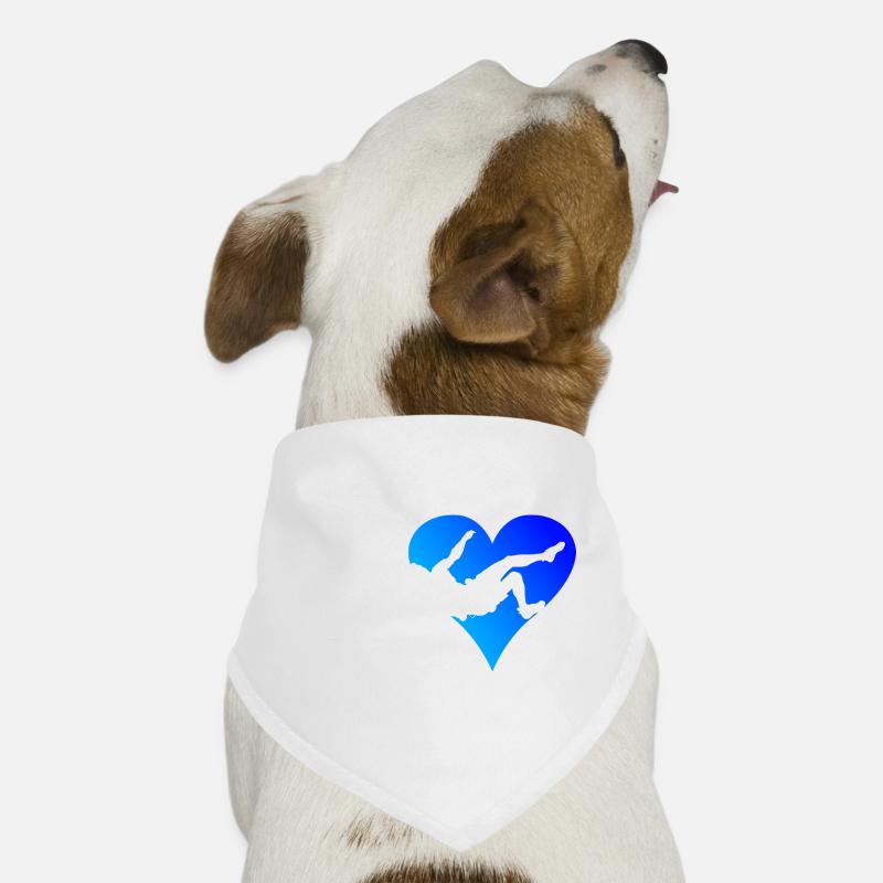 Escalade de bloc Escalade Escalade de bloc - Bandana pour chien - blanc