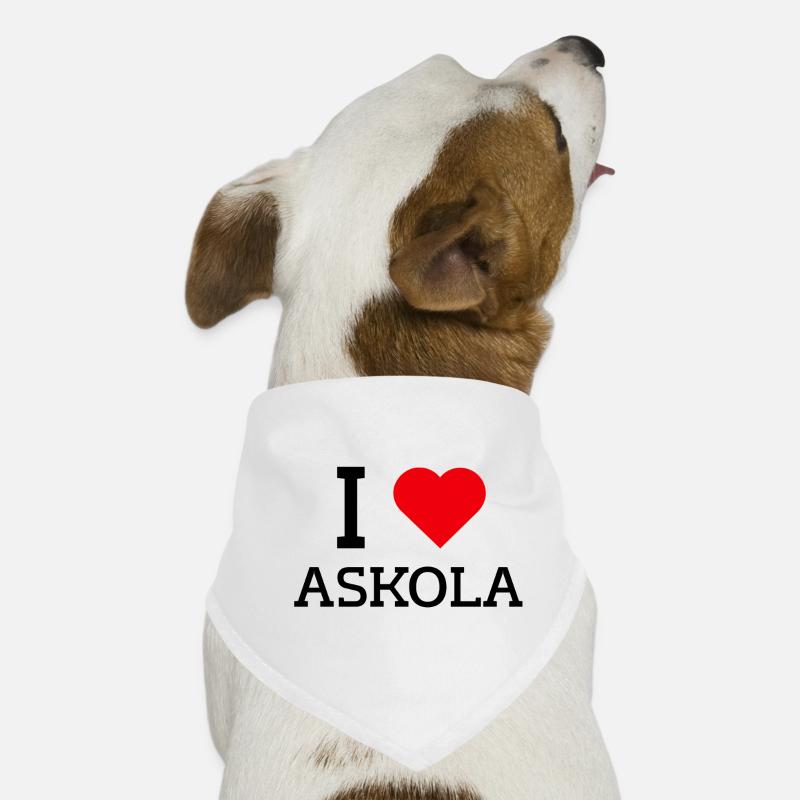 I love Askola Dog Bandana