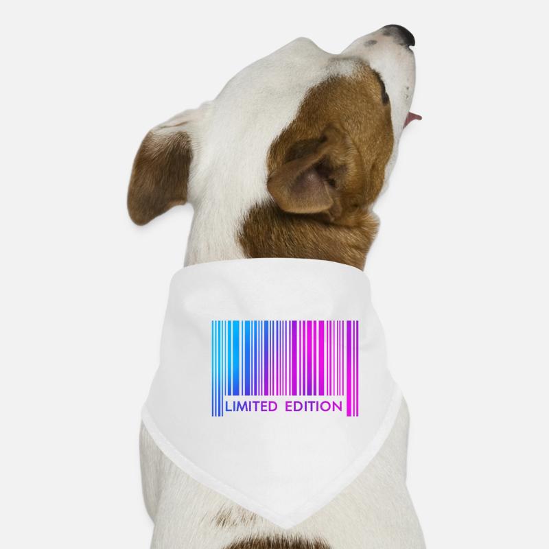 LIMITED EDITION - BARCODE  - Hunde-Bandana - Weiß