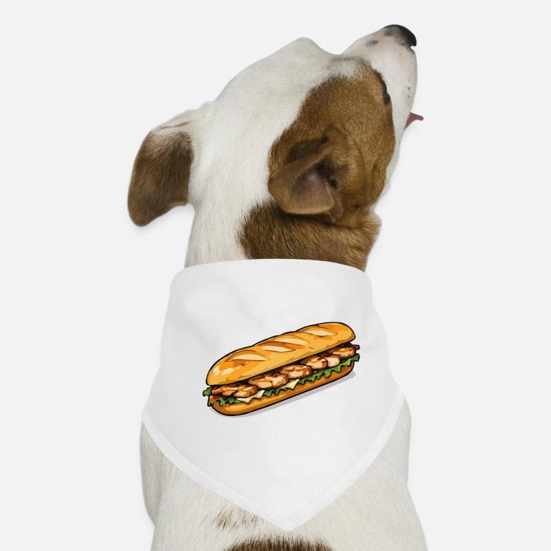 Sous-art du poulet grillé Bandana pour chien