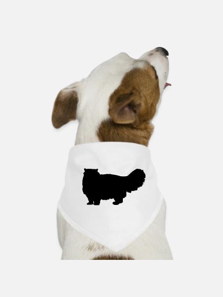 Chat persan - Bandana pour chien - blanc - Devant