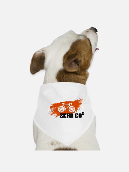 Zero CO2 - Hunde-Bandana - Weiß - Vorne