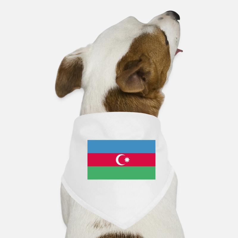 Aserbaidschan Flagge Bayrak Hunde-Bandana