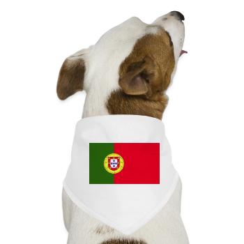 Portugal National Flagge - Hunde-Bandana - Weiß - Vorne