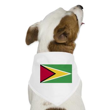 Guyana National Flagge - Hunde-Bandana - Weiß - Vorne