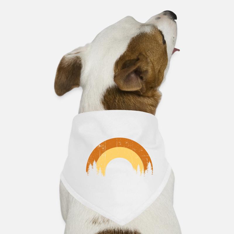Sunset Pines Silhouette Hunde-Bandana