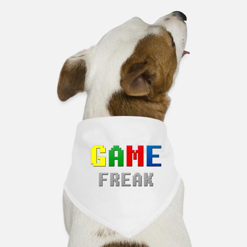 Retro Pixel Game Freak Theme Dog Bandana