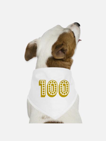 HAPPY BIRTHDAY. HAPPY BIRTHDAY. ANNIVERSARY. - Dog Bandana - white - Front