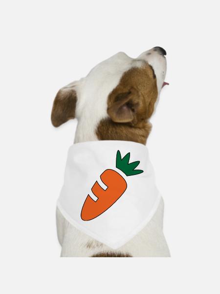 Carotte - Dog Bandana - white