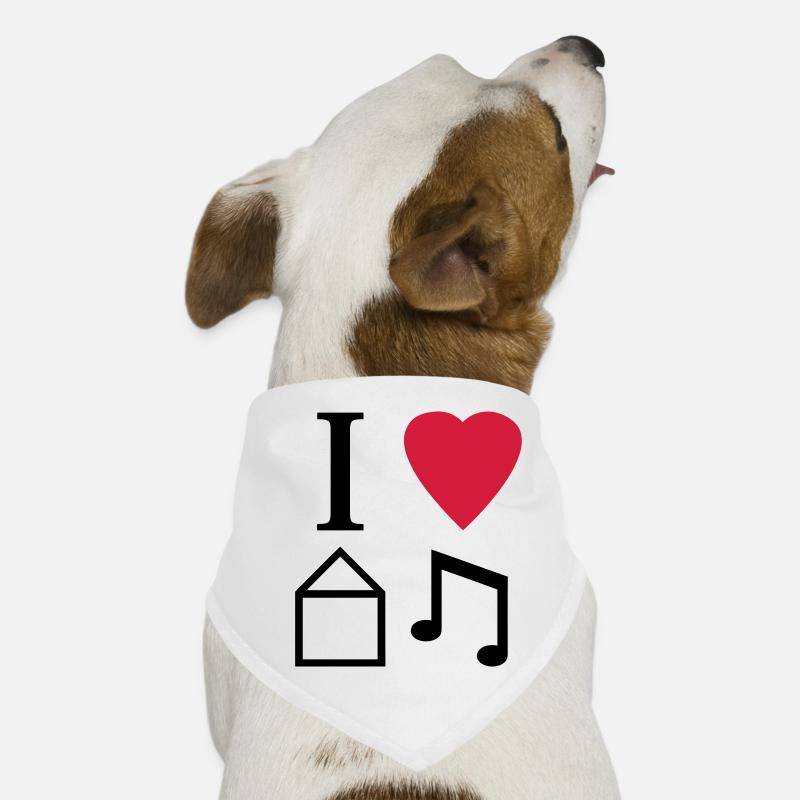 J'aime la musique de Chambre Bandana pour chien
