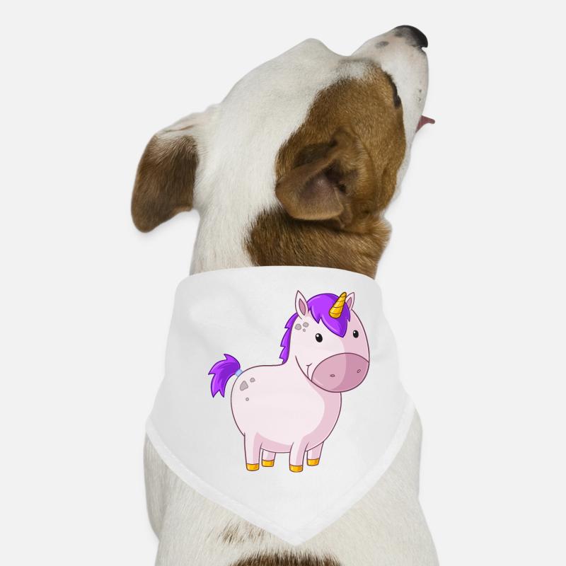 Dickes Comic Einhorn Hunde-Bandana
