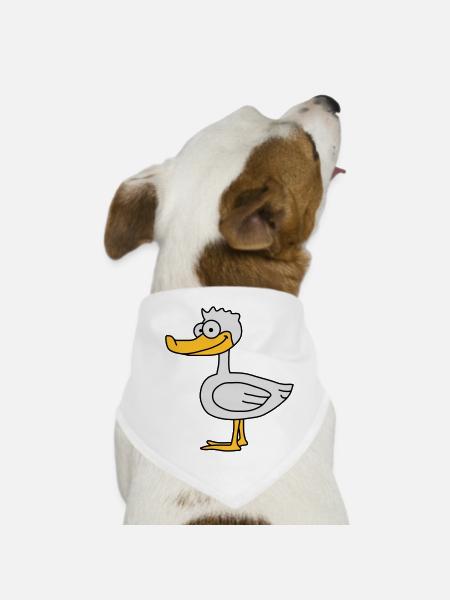 Duck - Dog Bandana - white