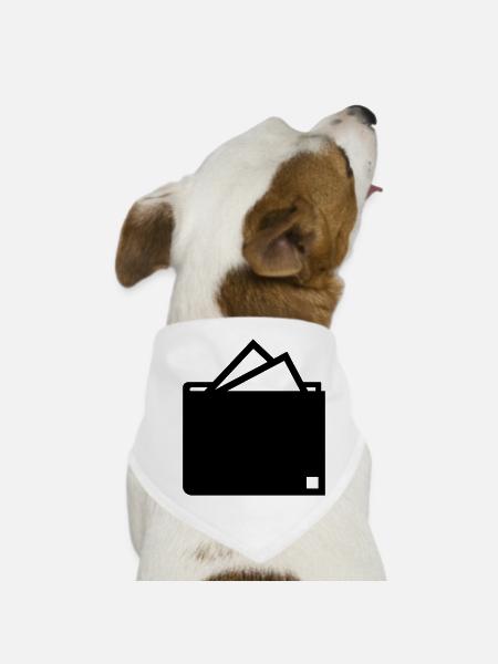Money - Dog Bandana - white - Front