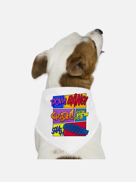 Get Loud (Comic-Design) - Bandana pour chien - blanc - Devant
