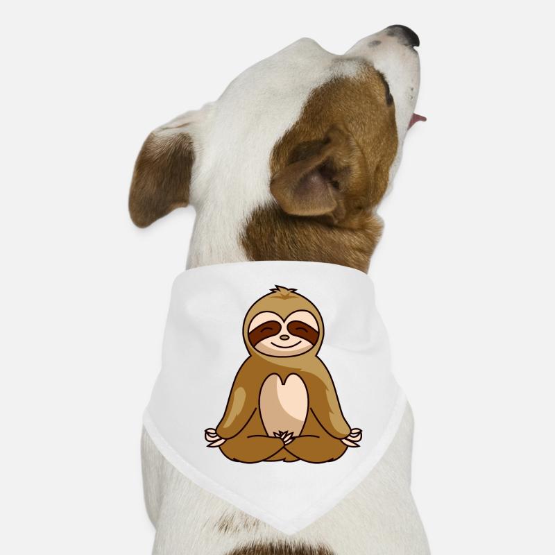 Faultier entspannen chillen Relax Geschenk Hunde-Bandana