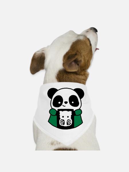 Panda TSRM radiology technician - Dog Bandana - white