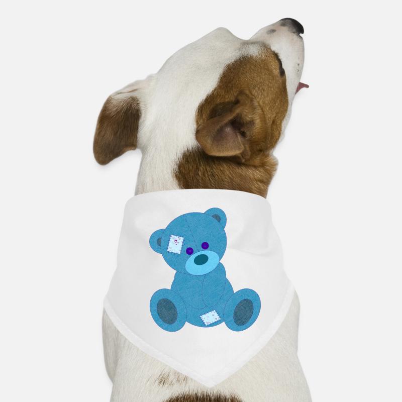 Blue Bear Dog Bandana