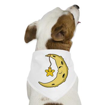 Mond - Hunde-Bandana - Weiß - Vorne