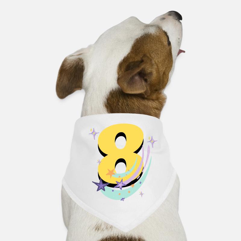 8. Geburtstag (8-Jahres-Geschenk) Hunde-Bandana