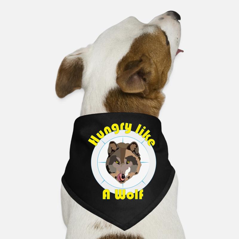 Hungry as a wolf Dog Bandana