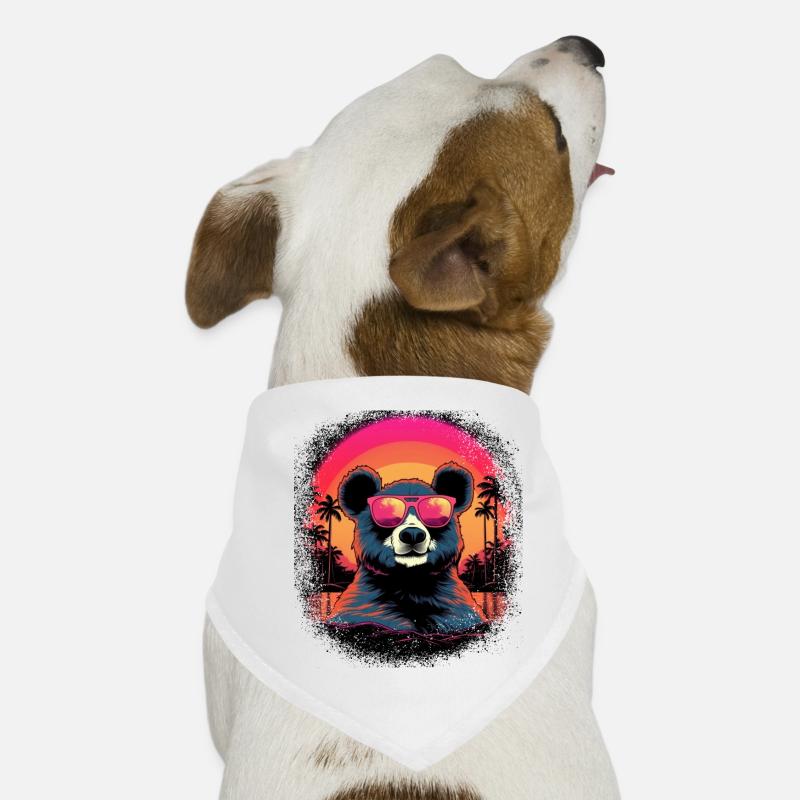 Geek Panda Bear Ice Bear Birthday Cadeau Idée Bandana pour chien