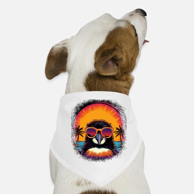 Idée cadeau Mancière Pingouin Présent Geek Choreo DJ Bandana pour chien