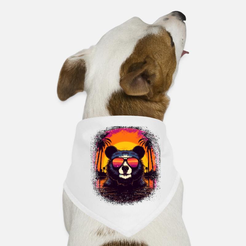 Drôle d’ours polaire Coati Cadeau d’anniversaire Blagues Bandana pour chien