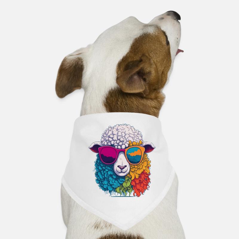 cool sheep Dog Bandana