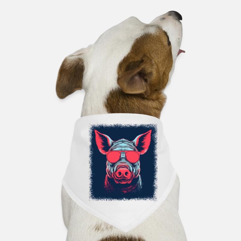 anniversaire cadeau idée cochon agriculture cadeau Bandana pour chien