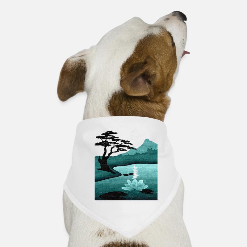 Lunar Landscape by Night with Structure Dog Bandana