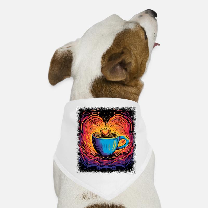 funny office sayings coffee cup cappuccino Hunde-Bandana