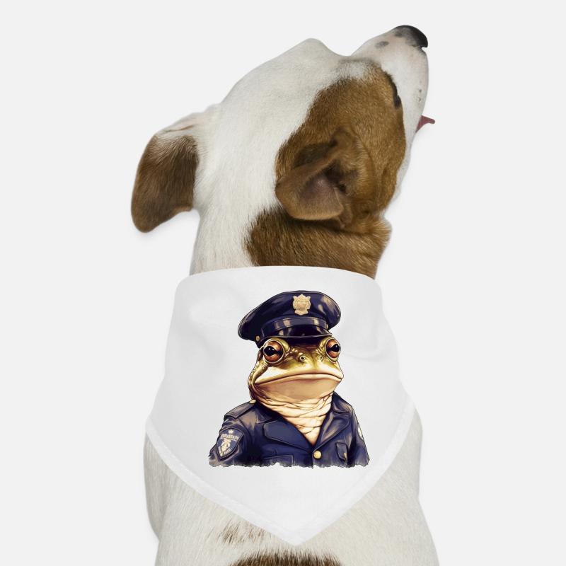 Polizei Frosch Hunde-Bandana