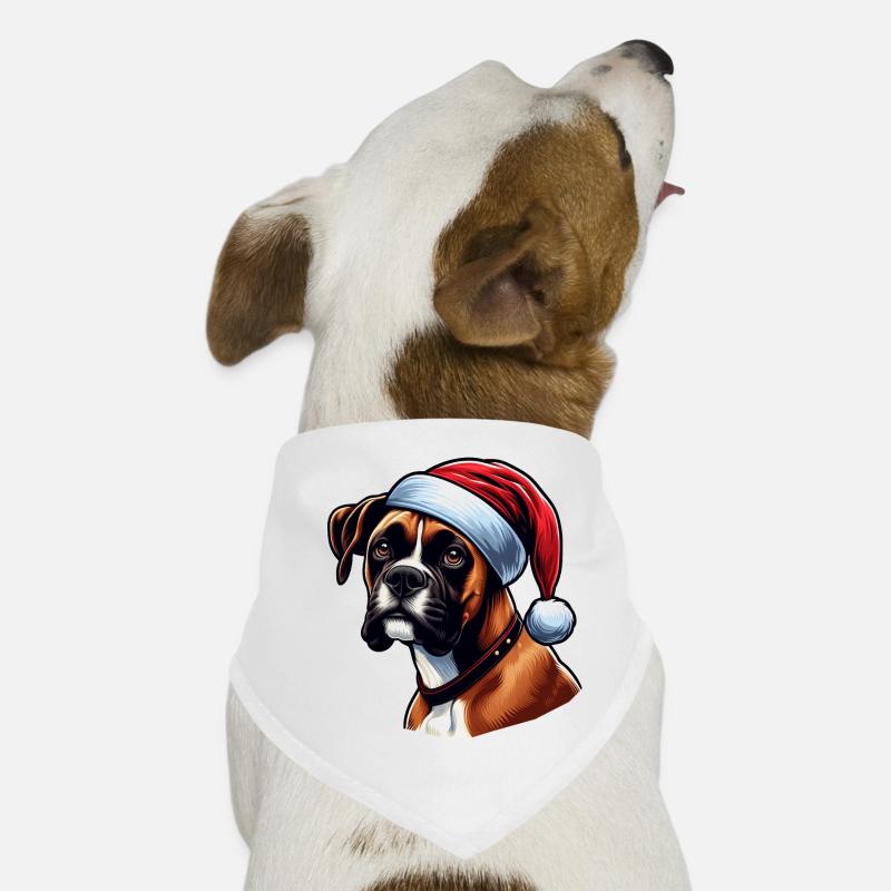Boxerhund Der Weihnachtsmann Hunde-Bandana