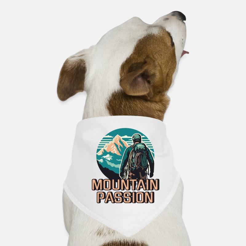 Grimpeur passionné de montagne Bandana pour chien