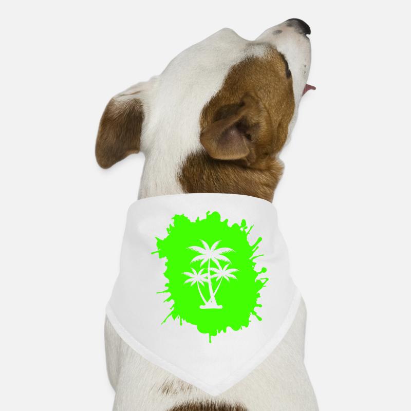 Blobs de palmier Bandana pour chien