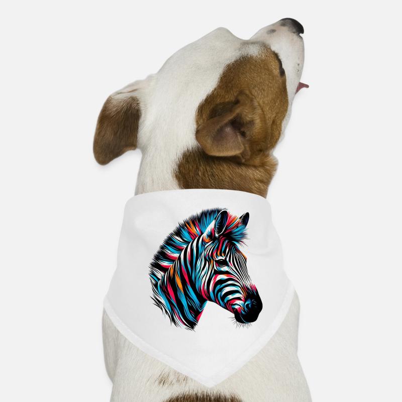 Zebra Hunde-Bandana