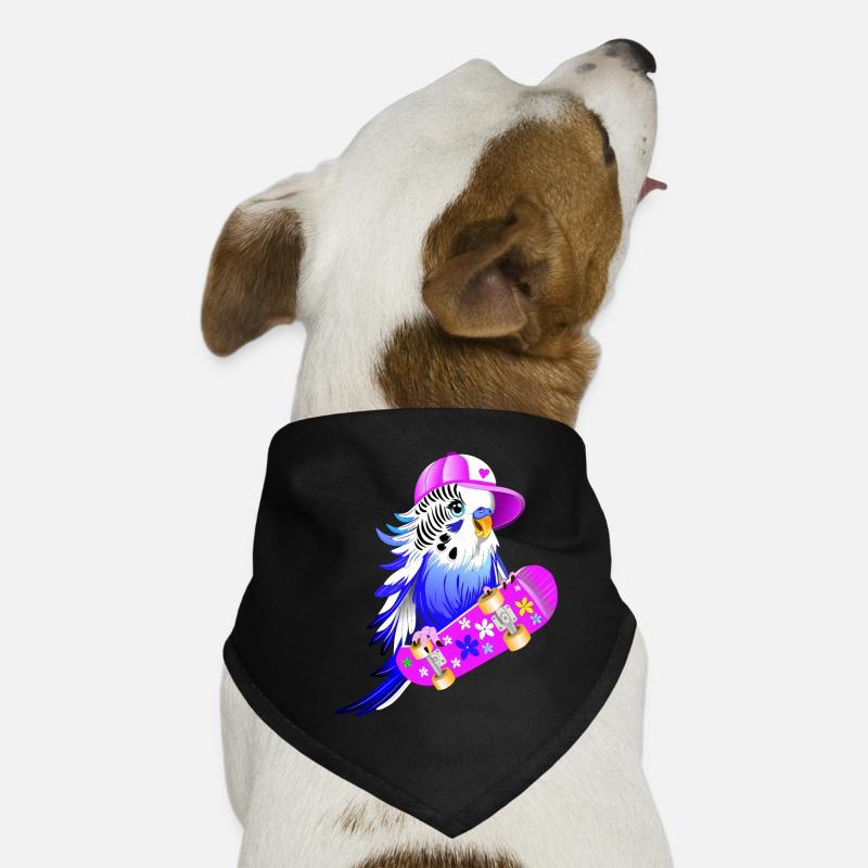Budgie Skateboard Dog Bandana
