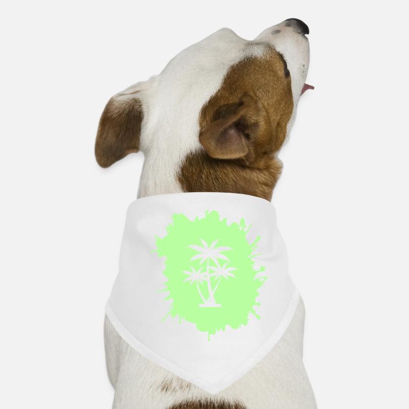 palmen klecks Hunde-Bandana
