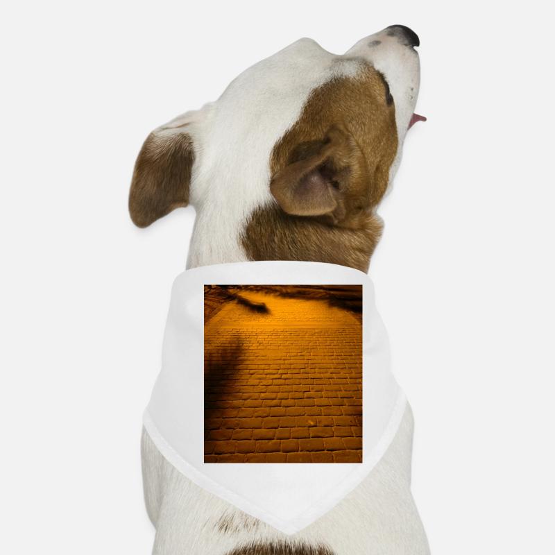 Pflastersteine - Hunde-Bandana - Weiß