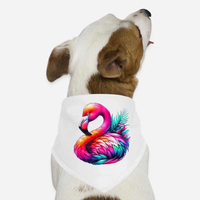Flamingo Hunde-Bandana