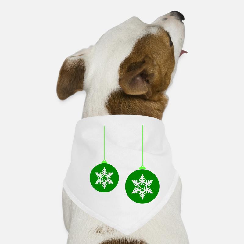 weihnachtskugel stern 2 Hunde-Bandana
