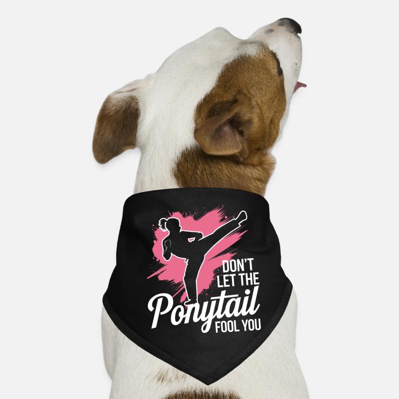 Ponytail with power Dog Bandana